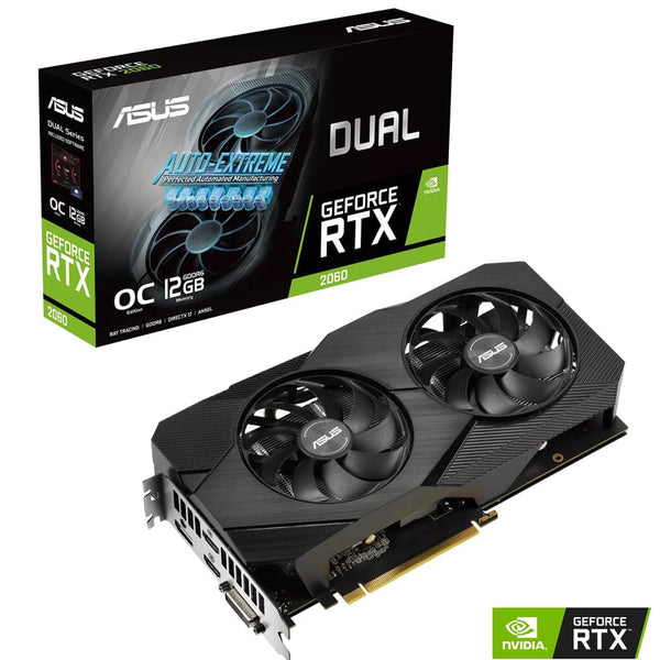 Tarjeta De Video Asus Dual-Rtx2060-O12g-Evo 12gb Gddr6 Hdmi, Dp, Dvi