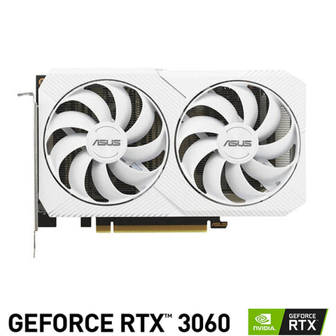Tarjeta De Video Asus Dual-Rtx3060-O8g-White Oc 8gb, Gddr6, Hdmi, Dp
