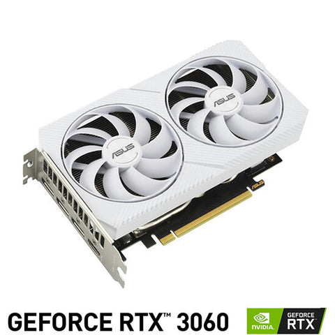 Tarjeta De Video Asus Dual-Rtx3060-O8g-White Oc 8gb, Gddr6, Hdmi, Dp