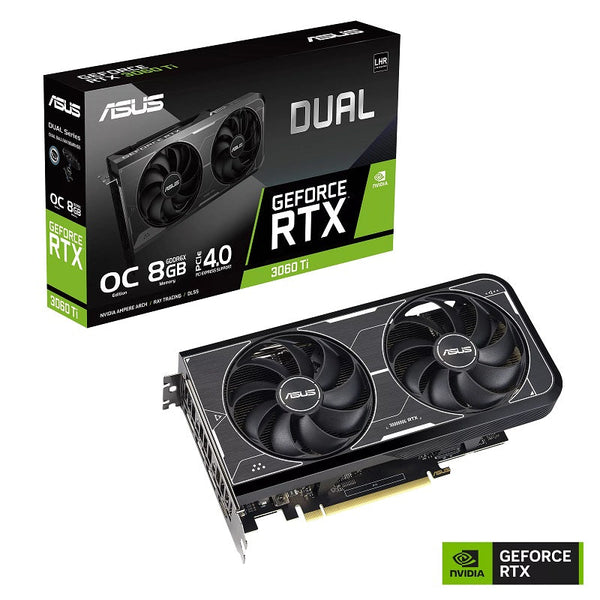 Tarjeta De Video Asus Dual-Rtx3060ti-O8gd6x Oc 8gb Gddr6x, Pcie4.0, Hdmi