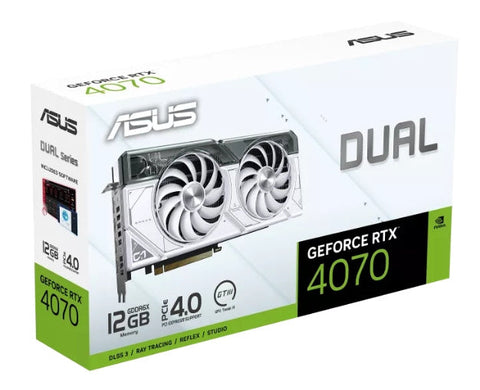 Tarjeta De Video Asus Dual-Rtx4070-12G-White 12Gb Oc Gddr6X Hdmi