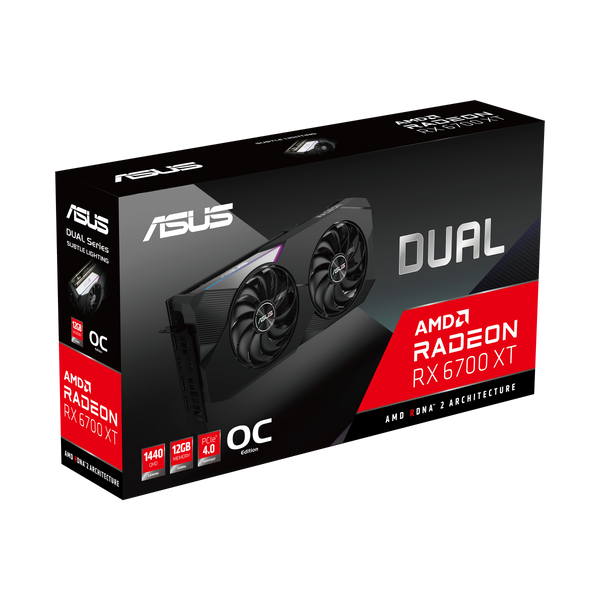 Tarjeta De Video Asus Dual-Rx6700xt-12g 12gb Gddr6 Hdmi, Dp