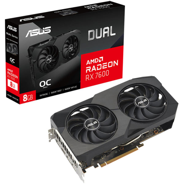 Tarjeta De Video Asus Dual-Rx7600-O8g Oc 8gb Gddr6 Hdmi, Display Port