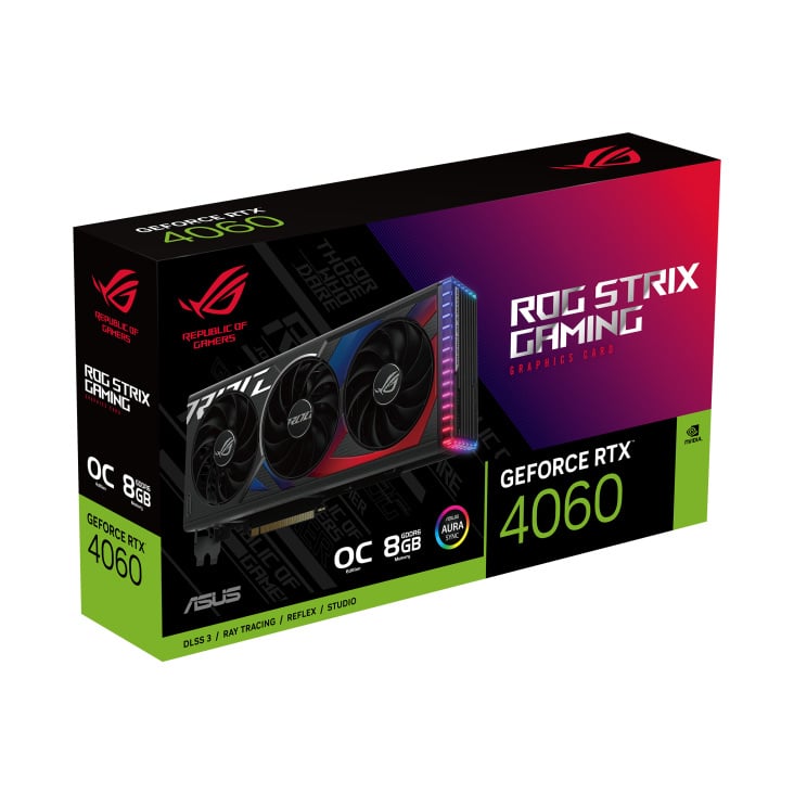 Tarjeta De Video Asus Rog-Strix-Rtx4060-O8G-Gaming Oc 8Gb Gddr6,  Dp