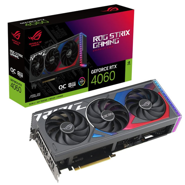 Tarjeta De Video Asus Rog-Strix-Rtx4060-O8G-Gaming Oc 8Gb Gddr6,  Dp