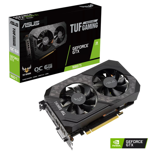 Tarjeta De Video Asus Tuf-Gtx1660ti-O6g-Evo-Gaming 6gb Gddr6 Hdmi, Dp