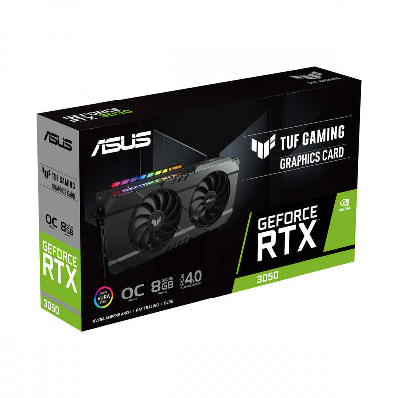 Tarjeta De Video Asus Tuf-Rtx3050-O8g-Gaming Oc 8gb Gddr6 Hdmi, Dp