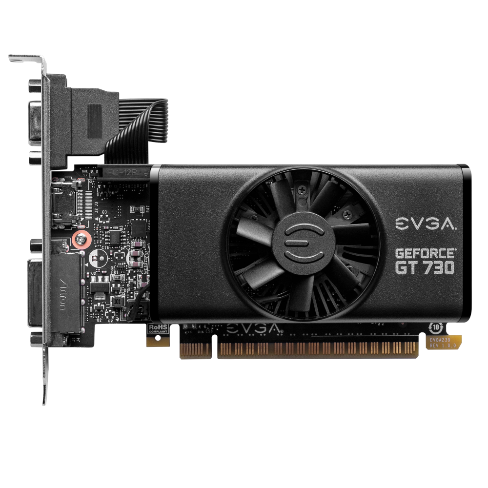 Tarjeta De Video Evga Geforce Gt 730 2gb Ddr5 02g-P3-3733-Kr Lp