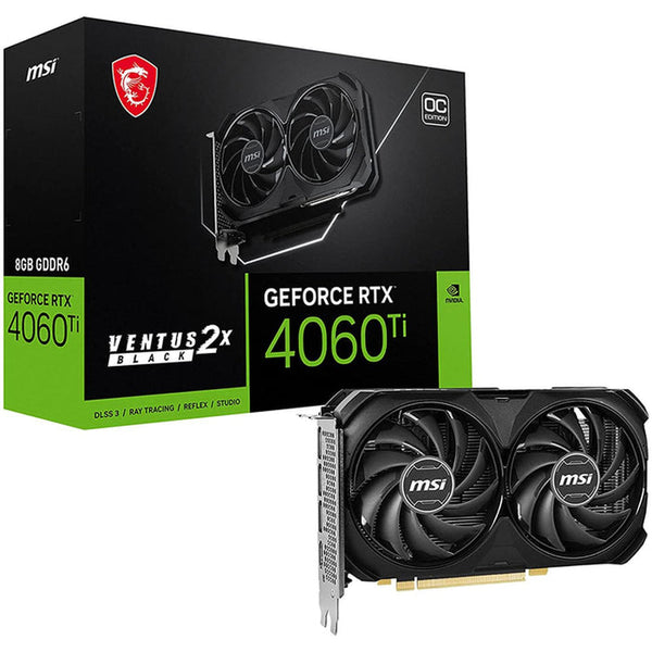 Tarjeta De Video Msi Nvidia geforce Rtx 4060 Ti Ventus 2X Black 8G Oc