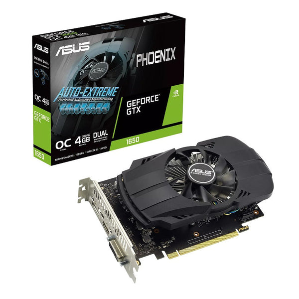 Tarjeta de video Nvidia Asus Phoenix GeForce GTX 16 Series GTX 1650 PH-GTX1650-O4GD6 OC Edition 4GB