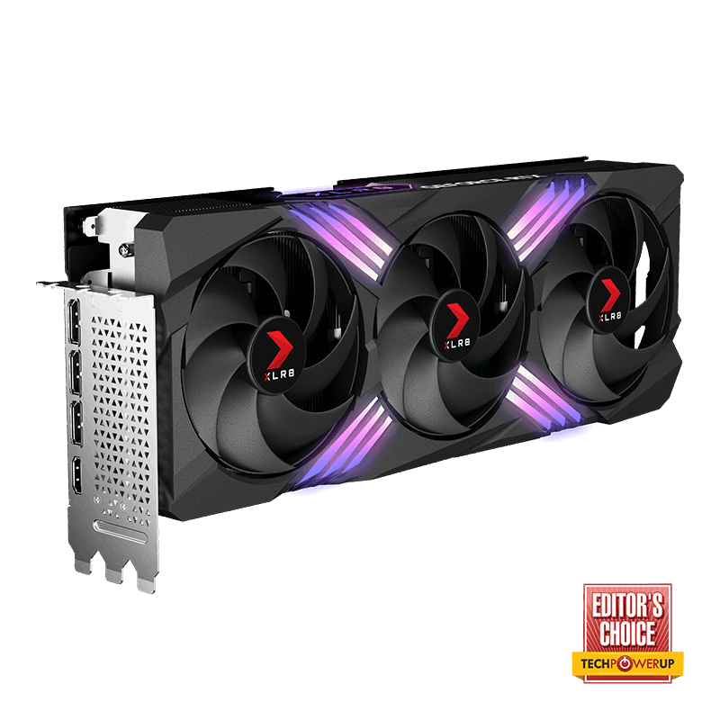 Tarjeta De Video Pny Vcg4070T12Tfxxpb1-O Rtx 4070Ti Oc 12Gb Argb 3 Ventiladores