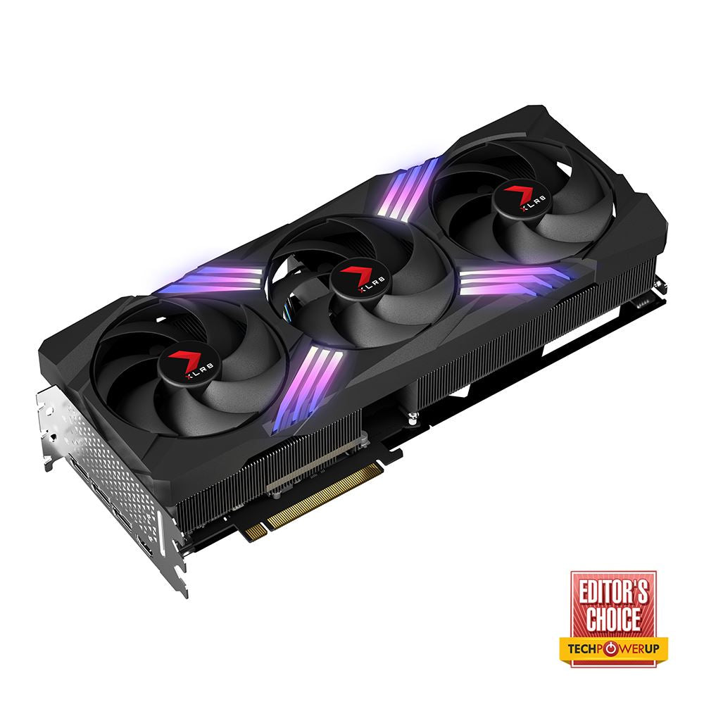 Tarjeta De Video Pny Vcg4070T12Tfxxpb1-O Rtx 4070Ti Oc 12Gb Argb 3 Ventiladores