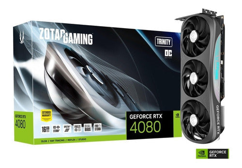 Tarjeta De Video Zotac Rtx 4080 Trinity Oc 16gb Gddr6x Zt-D40810j-10p