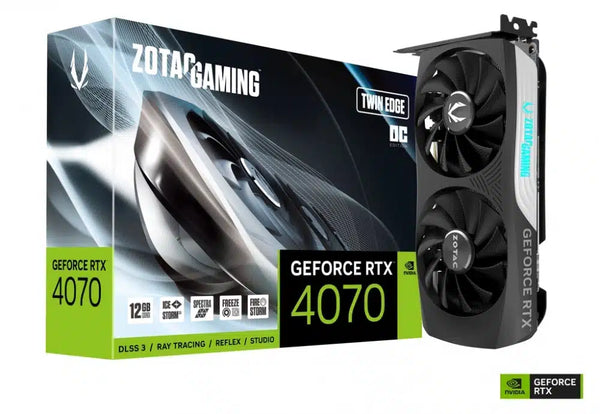 Tarjeta De Video Zotac Rtx4070 Twin Edge Oc 12Gb Gddr6X Zt-D40700H-10M