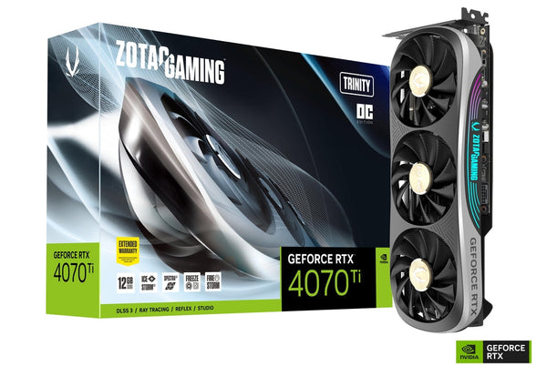 Tarjeta De Video Zotac Rtx4070ti Trinity Oc 12gb Gddr6x Zt-D40710j-10p