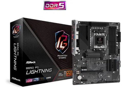 Tarjeta Madre Asrock B650 Pg Lightning Am5 Ddr5 Hdmi , Usb C , M.2