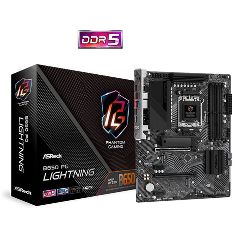 Tarjeta Madre Asrock B650 Pg Lightning Am5 Ddr5 Hdmi , Usb C , M.2