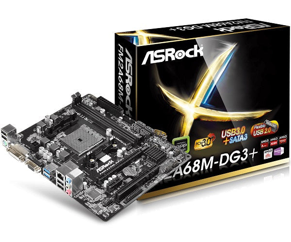 Tarjeta Madre Asrock Fm2a68m-Dg3+ Ddr3 Usb 3.0 Soc Fm2+