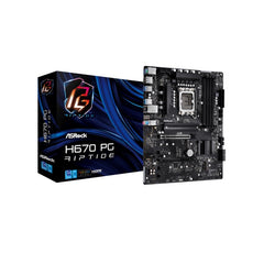 Tarjeta Madre Asrock H670 Pg Riptide Soc 1700 Ddr4, M.2, Usb Type C
