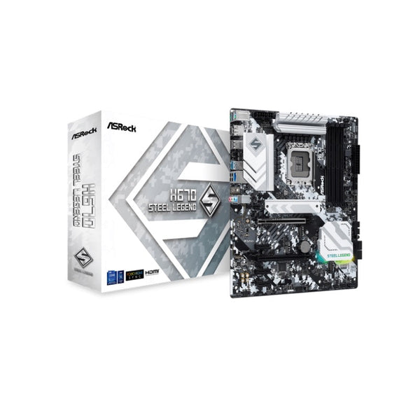 Tarjeta Madre Asrock H670 Steel Legend Soc 1700 Ddr4, M.2, Usb Type C