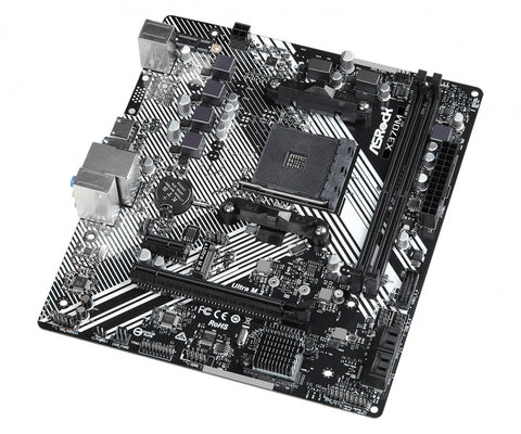 Tarjeta Madre Asrock X370m Soc Am4 Series 2000,3000,4000,5000 Ddr4,M.2