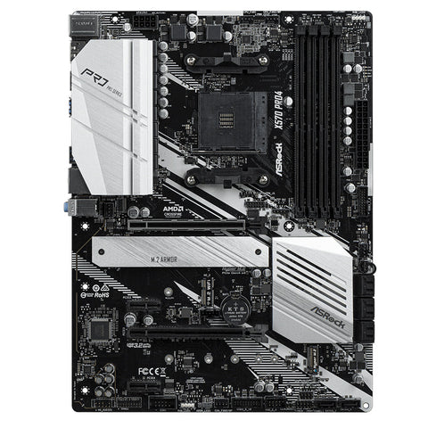 Tarjeta Madre Asrock X570 Pro4 Soc Am4 Ddr4,M.2,Hdmi,Dp,Rj45
