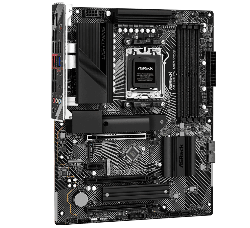 Tarjeta Madre Asrock X670e Pg Lightning Soc Am5 Ddr5, Hdmi , Dp, Usb C