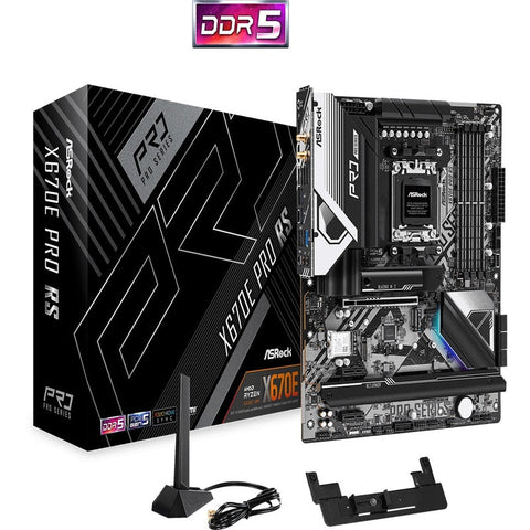 Tarjeta Madre Asrock X670e Pro Rs Soc Am5 Ddr5, Hdmi, Dp, Wifi, Usb C