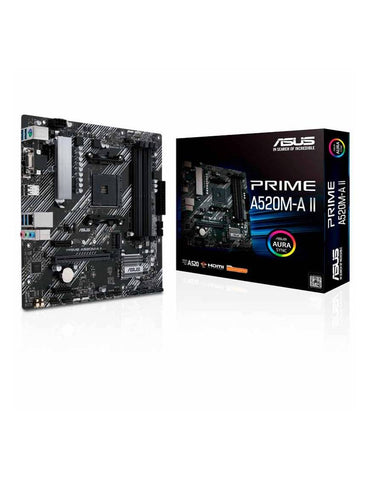 Tarjeta Madre Asus Prime A520M-A II, Csm Amd Ryzen Am4 Ddr4 Display Port, Hdmi, M.2