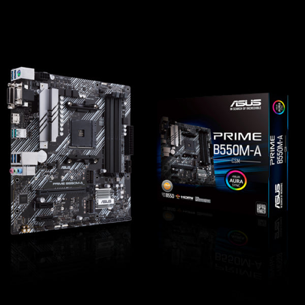 Tarjeta Madre Asus Prime B550m-A, Csm Ddr4, Hdmi 2.1, Amd, Am4, Usb 3.2