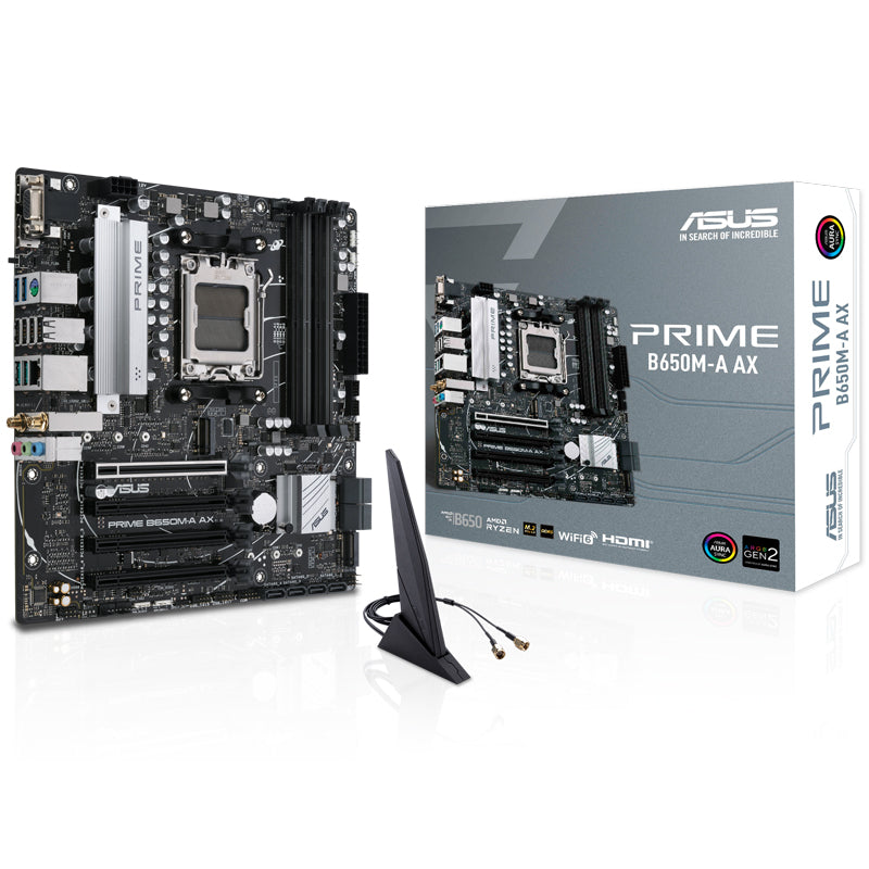 Tarjeta Madre Asus Prime B650m-A Ax Am5, Wifi6, Ddr5, Hdmi, Vga, Dp