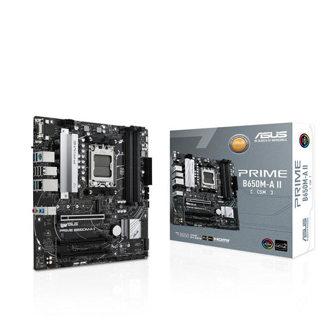 Tarjeta Madre Asus Prime B650M-A Ii-Csm Am, Ddr5, Matx, Hdmi, Display port, Vga