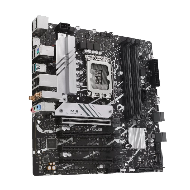 Tarjeta Madre Asus Prime B760M-A Ax 1700,  Ddr5,  Matx,  Hdmi,  Dp