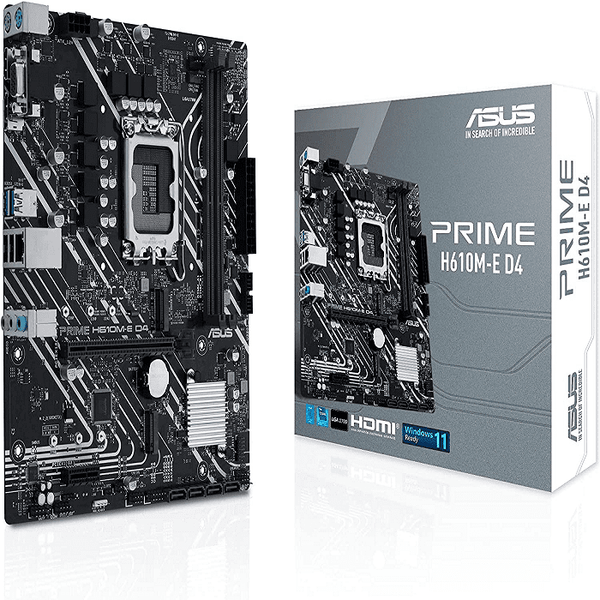 Tarjeta Madre Asus Prime H610m-E D4, Lga1700, Usb3.2, Dual M.2