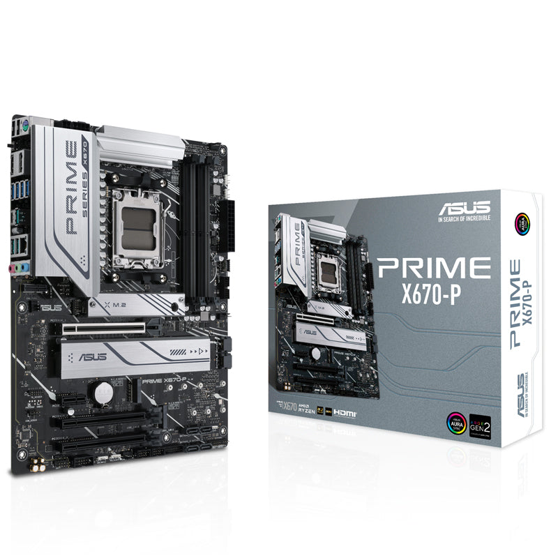 Tarjeta Madre Asus Prime X670-P Am5, Hdmi, Dp, Usb-C, Oc