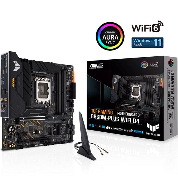 Tarjeta Madre Asus Tuf Gaming B660m-Plus Wifi D4, Lga1700, Matx, Ddr4