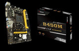 Tarjeta Madre Biostar B450Mh Ddr4 Hdmi Pcie M.2 Sata Amd Ryzen Am4