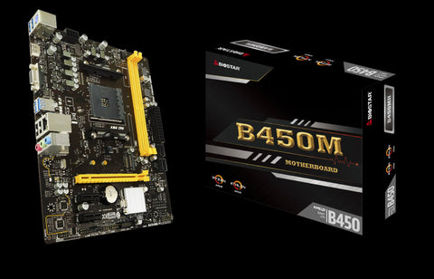 Tarjeta Madre Biostar B450Mh Ddr4 Hdmi Pcie M.2 Sata Amd Ryzen Am4