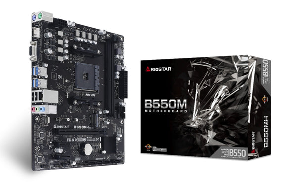 Tarjeta Madre Biostar B550mh Ddr4 Hdmi Pcie M.2 Sata 3th Amd Ryzen Am4