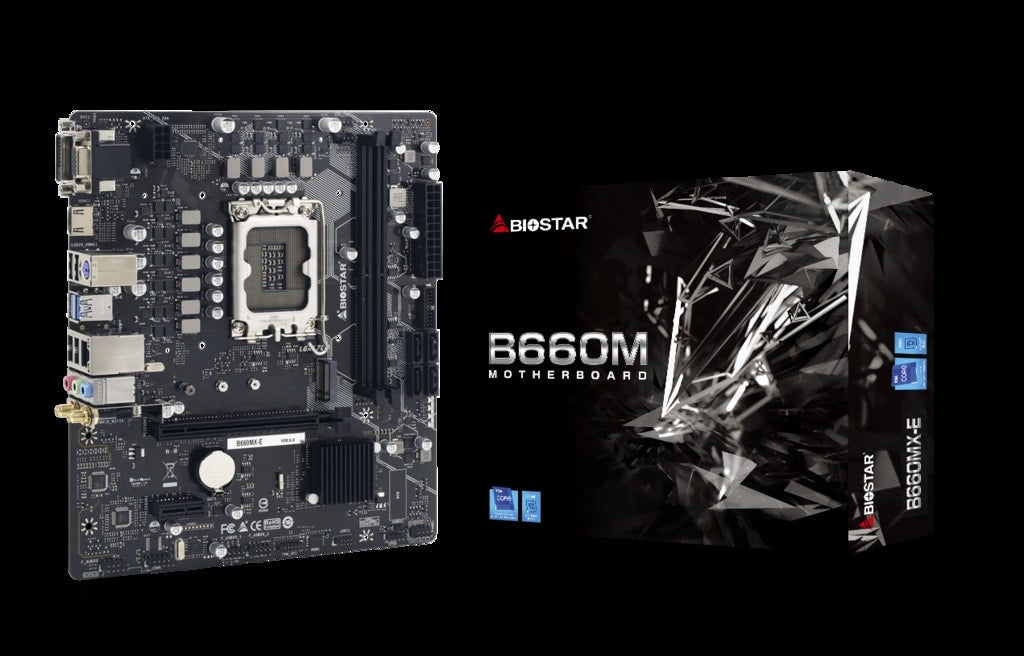 Tarjeta Madre Biostar B660mx-E Ddr4 Hdmi M.2 Sata Pcie 4.0 12th 1700