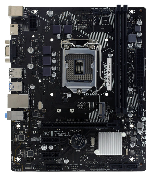 Tarjeta Madre Biostar H410mhs2 Ddr4 Hdmi Pcie M.2 Sata 10th Intel 1200