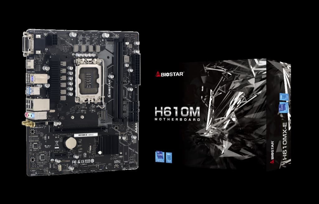 Tarjeta Madre Biostar H610mx-E Ddr4 Hdmi M.2 Sata Pcie 4.0 12th 1700
