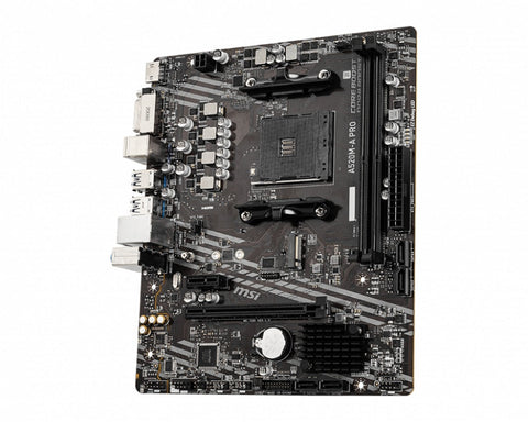 Tarjeta Madre Msi A520m-A Pro Ddr4 M.2 Pcie 3.0 Ryzen Am4 Matx Hdmi