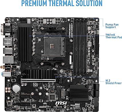 Tarjeta Madre Msi B550m Pro Vdh Wifi Socket Am4 Matx, Hdmi, Ddr4