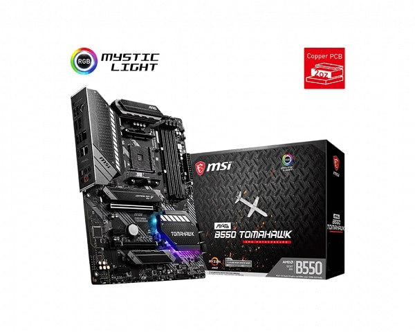 Tarjeta Madre Msi Mag B550 Tomahawk Ddr4 M.2 Pcie 4.0 Ryzen Am4 Atx