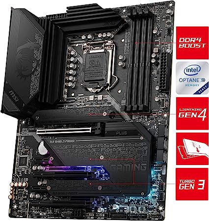 Tarjeta Madre Msi Mpg Z590 Gaming Plus Ddr4 M.2 Pcie 4.0 11th 1200 Atx