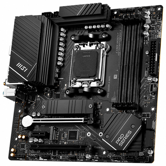 Tarjeta Madre Msi Pro B650m-A Wifi Ddr5 M.2 Pcie 5.0 Ryzen Am5 Hdmi