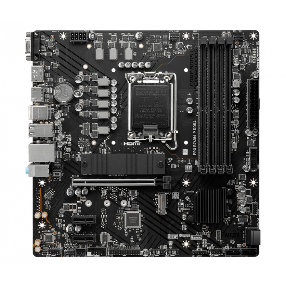 Tarjeta Madre Msi Pro B760M-P Ddr4 Intel Socket 1700 Ddr4 M.2 Usb-C Atx