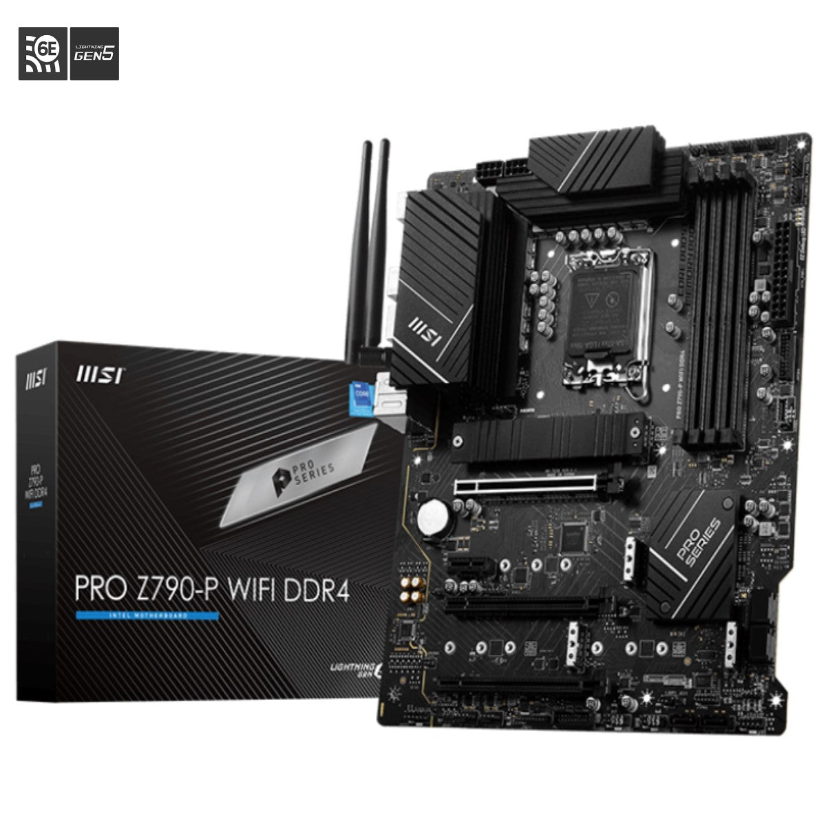 Tarjeta Madre Msi Pro Z790-P Wifi Ddr4 M.2 Pcie 5.0 13th 1700 Atx Dp