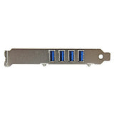 Tarjeta Pci Express - Adaptador Pci-E Usb 3.0 Con Uasp De 4 Puertos Y Alimentación Sata - Controlador Superspeed - 4x Usb A - Startech.Com Modelo, Pexusb3s4v